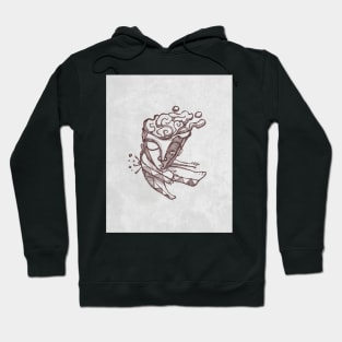 Abstract man jumping Hoodie